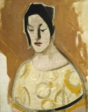 Копия картины "the fortune-teller (woman in yellow dress)" художника "шерфбек хелена"