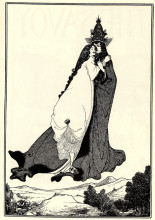 Репродукция картины "the ascention of saint rose of lima" художника "бёрдслей обри"
