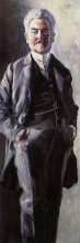 Копия картины "portrait of leopold czihaczek, standing" художника "шиле эгон"