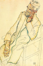 Картина "portrait of johann harms" художника "шиле эгон"