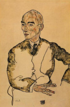 Картина "portrait of dr. viktor ritter von bauer" художника "шиле эгон"