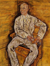 Картина "portrait of victor ritter von bauer" художника "шиле эгон"