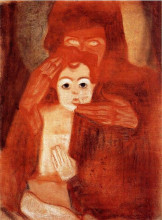 Картина "mother and child (madonna)" художника "шиле эгон"