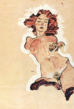 Копия картины "female nude" художника "шиле эгон"