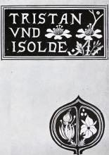 Копия картины "the cover of tristan and isolde" художника "бёрдслей обри"