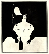 Репродукция картины "the fat woman" художника "бёрдслей обри"