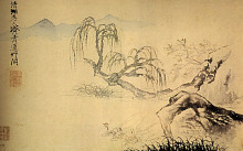 Репродукция картины "ducks on the river" художника "шитао"