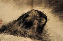 Копия картины "the roc solitary" художника "шитао"