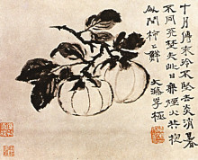 Копия картины "the melons" художника "шитао"