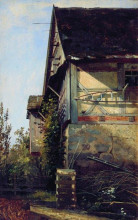 Копия картины "домик в дюссельдорфе" художника "шишкин иван"