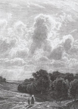 Репродукция картины "облака над рощей" художника "шишкин иван"