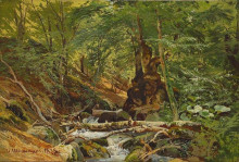 Репродукция картины "лесной пейзаж" художника "шишкин иван"