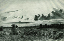 Копия картины "поле" художника "шишкин иван"