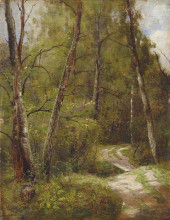 Копия картины "тропинка в лесу" художника "шишкин иван"