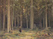 Репродукция картины "лес графини мордвиновой" художника "шишкин иван"