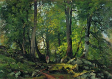 Картина "буковый лес в швейцарии" художника "шишкин иван"