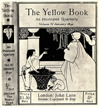 Картина "design (unused) for the cover of volume iv of &#39;the yellow book&#39;" художника "бёрдслей обри"