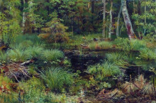 Копия картины "родник в лесу" художника "шишкин иван"