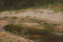 Репродукция картины "лесной ручей (чернолесье)" художника "шишкин иван"
