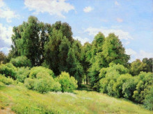 Репродукция картины "лесная поляна (полянка)" художника "шишкин иван"