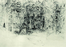 Копия картины "эскиз к картине 1898 года" художника "шишкин иван"
