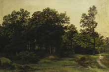 Репродукция картины "лиственный лес" художника "шишкин иван"