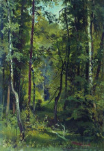 Репродукция картины "лес" художника "шишкин иван"