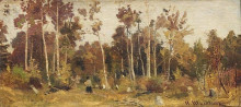 Репродукция картины "пейзаж. опушка леса" художника "шишкин иван"