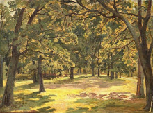 Копия картины "дубовый лес" художника "шишкин иван"
