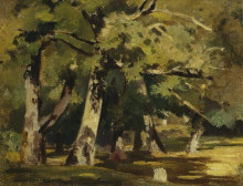 Копия картины "дубы при солнечном освещении" художника "шишкин иван"