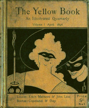 Репродукция картины "the yellow book" художника "бёрдслей обри"