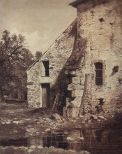 Копия картины "старый дом на берегу пруда" художника "шишкин иван"