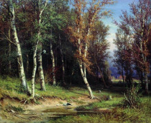 Копия картины "лес перед грозой" художника "шишкин иван"