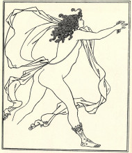 Репродукция картины "apollo pursuing daphne" художника "бёрдслей обри"