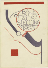 Картина "postcard for the bauhaus exhibition (postkarte f&#252;r die bauhaus-ausstellung)" художника "шлеммер оскар"