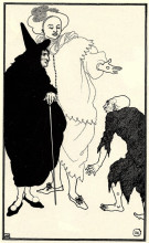 Репродукция картины "don juan, sganarelle and the beggar" художника "бёрдслей обри"