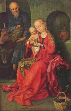 Копия картины "the holy family" художника "шонгауэр мартин"