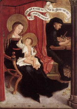 Копия картины "mary and joseph with jesus" художника "штригель бернхард"