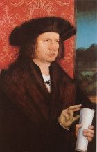 Репродукция картины "portrait of georg tannstetter (collimitius)" художника "штригель бернхард"