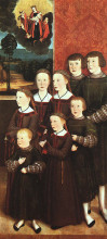Репродукция картины "the eight children konrad rehlinger" художника "штригель бернхард"