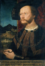 Картина "portrait of count johann ii, count of montfort and rothenfels" художника "штригель бернхард"
