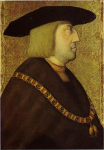 Репродукция картины "portrait of the emperor maximilian i" художника "штригель бернхард"