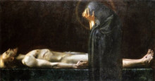 Копия картины "pieta" художника "штук франц фон"