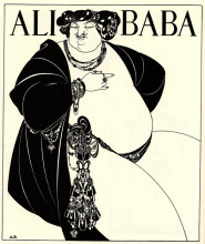 Репродукция картины "cover design for ali baba" художника "бёрдслей обри"