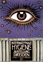 Репродукция картины "poster for the international hygiene exhibition 1911 in dresden" художника "штук франц фон"