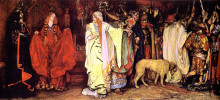 Копия картины "king lear: cordelia&#39;s farewell" художника "эбби эдвин остин"