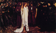 Копия картины "la p&#233;nitence d&#39;el&#233;anor, duchesse de glouster" художника "эбби эдвин остин"