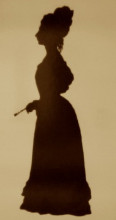 Картина "silhouette of fanny brawne" художника "эдуар огюст"