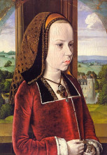 Копия картины "portrait of margaret of austria (portrait of a young princess)" художника "эй жан"