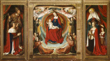 Картина "the bourbon altarpiece (the moulins triptych)" художника "эй жан"